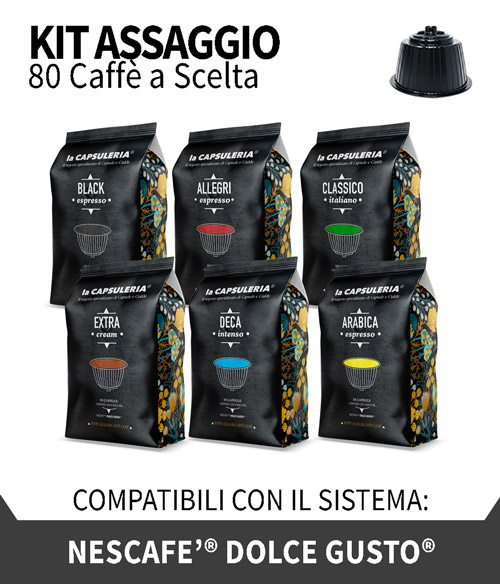 Vendita online di capsula Lollo Caffè PassioneDolce compatibile Dolce Gusto  miscela Argento Espresso - E-Shop Negozio online di Cialde e Capsule  compatibili